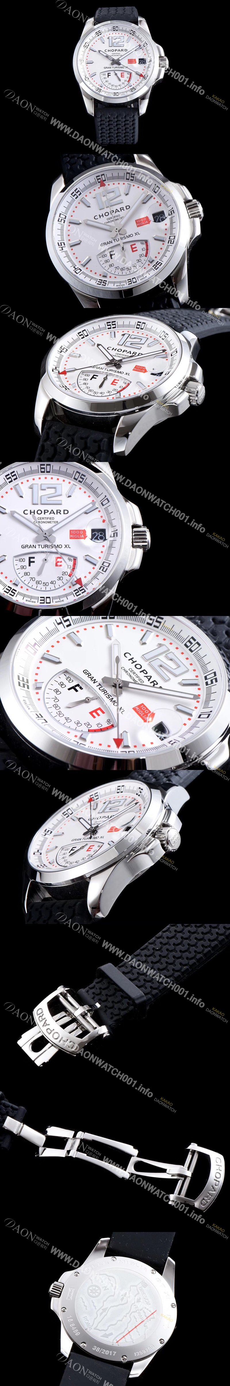 레플리카 [쇼파드] 남성용 클레식 레이싱 168457-3002 밀레 밀레밀리아 1000 모델 화이트 다이얼 ETA 2824-2오토매틱 무브먼 CHO0242