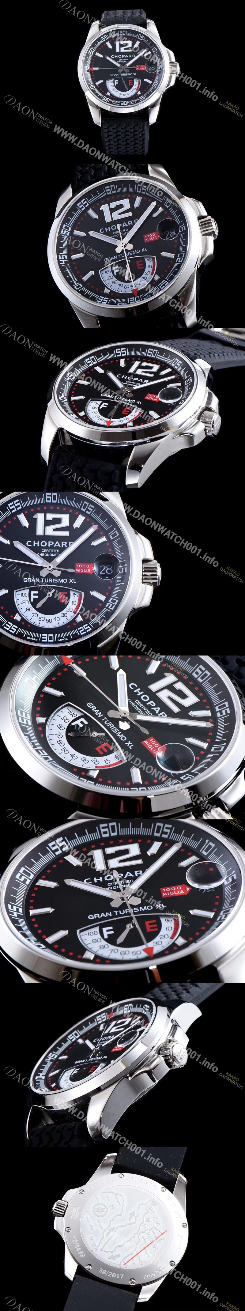 레플리카 [쇼파드] 남성용 클레식 레이싱 168457-3001 밀레 밀레밀리아 1000 모델 블랙 다이얼 ETA 2824-2오토매틱 무브먼 CHO0202