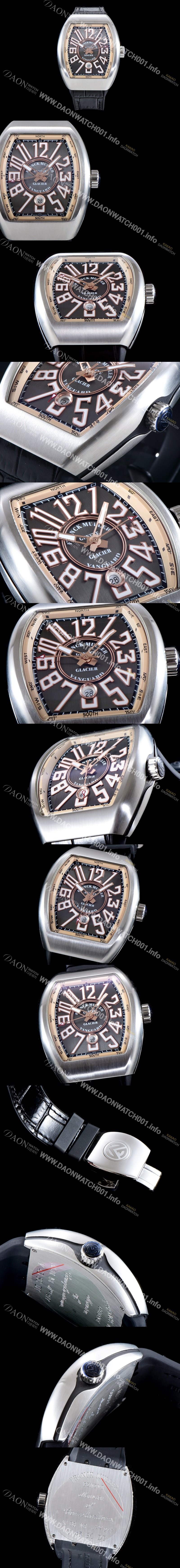 레플리카 [프랭크 뮬러] 남성용 마스터 컴플리케이션 V 45 SC DT YACHTING 5N 뱅가드 요팅!! 그레이&골드 다이얼 스위스 ETA 2824-A2오토매틱 FRA0451