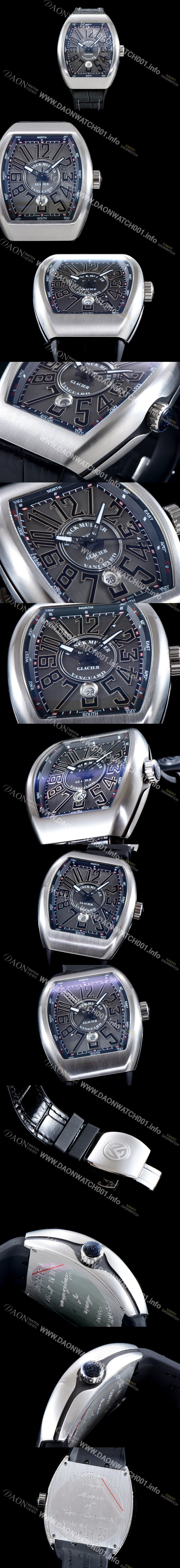 레플리카 [프랭크 뮬러] 남성용 마스터 컴플리케이션 V 45 SC DT YACHTING 5N 뱅가드 요팅!! 그레이&블랙 다이얼 스위스 ETA 2824-A2오토매틱 FRA0450