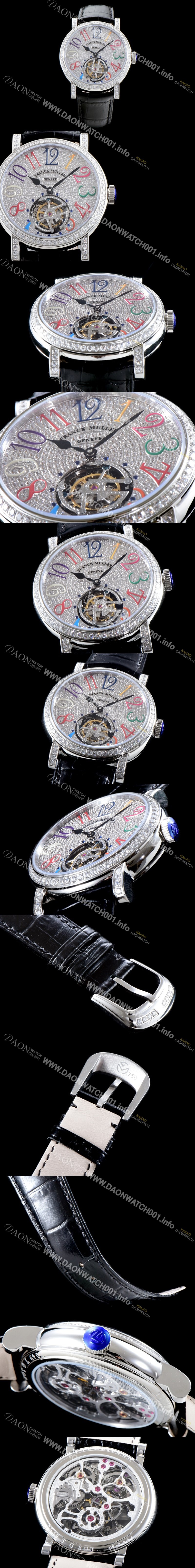 레플리카 [프랭크 뮬러] 남성용 Men's 컴플리케이션 7008 T 뚜르비용 브릴리언트 컷 다이아몬드 풀 셋팅 아시안 투어빌론 탑재 FRA0200