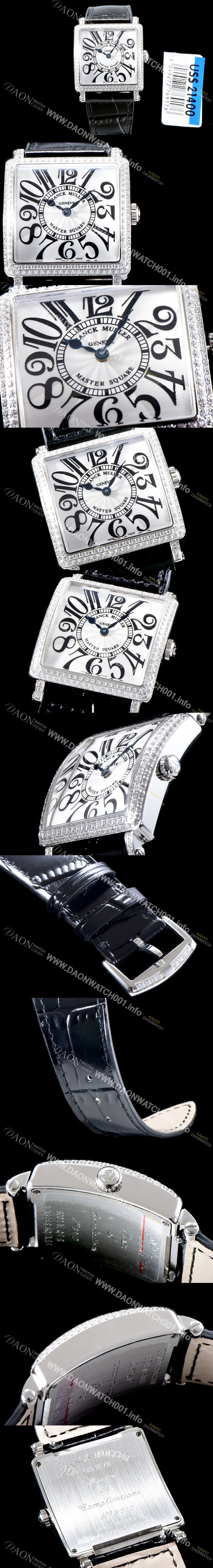 레플리카 [프랭크 뮬러] 남성용 마스터 스퀘어 6000 K SC DT COL DRM V D 레이디 워치 쥬얼 다이아몬드 베젤 크레이지 아워 다이얼 스위스 오토매틱 무브먼 FRA4432