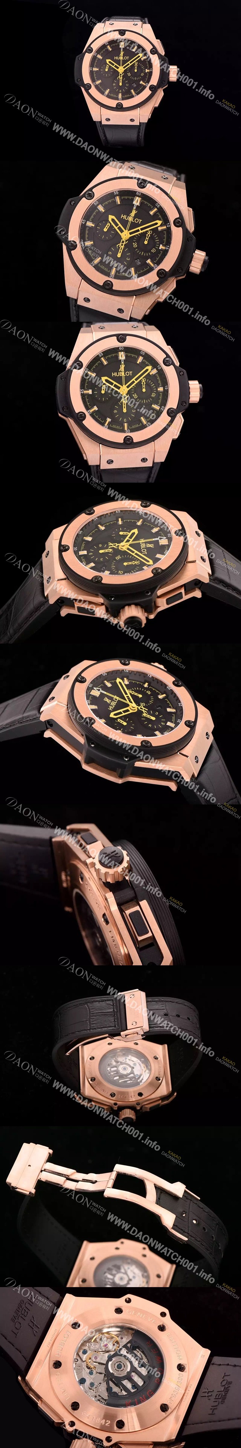 레플리카 [휴블렛] 남성용 빅뱅 킹 리미티드 블랙 다이얼 HUB4203