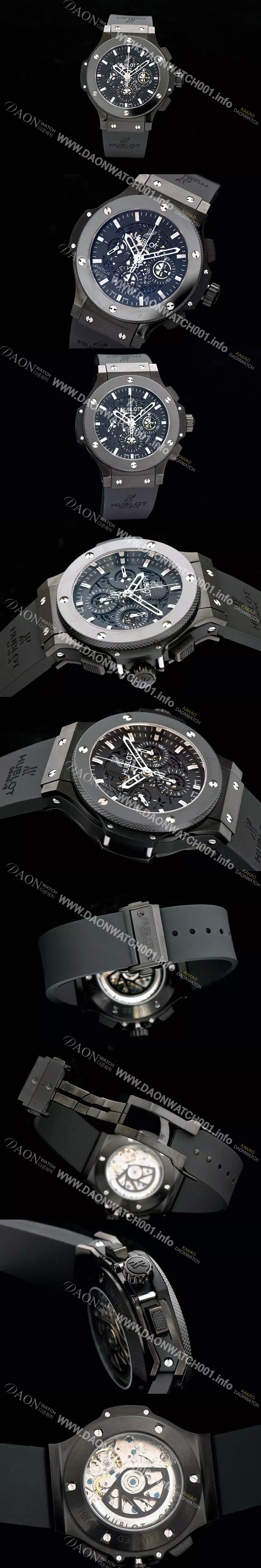 레플리카 [휴블렛] 남성용 빅뱅 블랙 다이얼 오토매틱 HUB0444