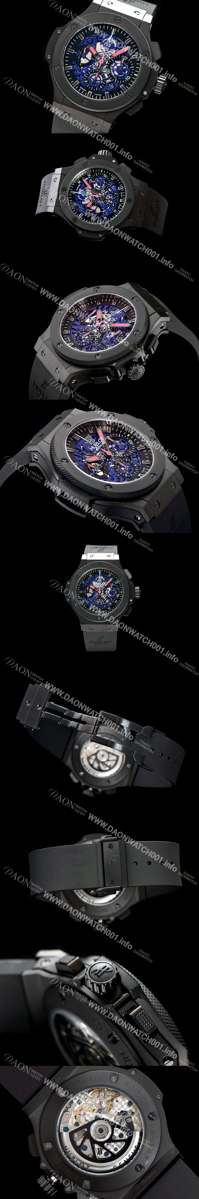 레플리카 [휴블렛] 남성용 빅뱅 블루다이얼 오토매틱 HUB0404