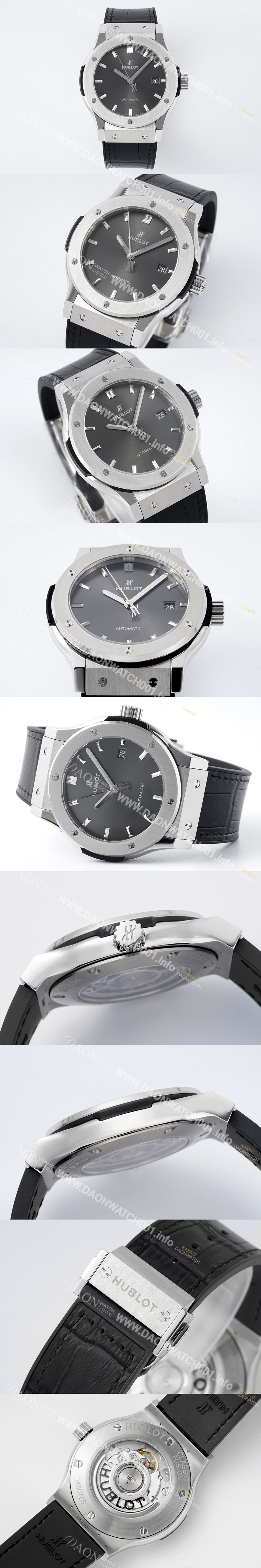 레플리카 [휴블렛] 남성용 클래식 퓨전 542.NX.7071.LR 42mm 오토매틱 2892 타입 가죽/러버 믹스 그레이 다이얼 hub2137