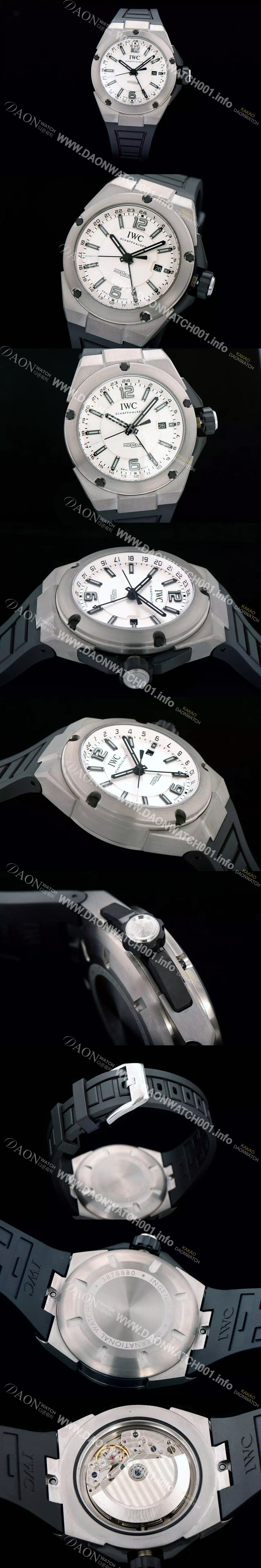 레플리카 [아이더블유씨] 남성용 인게뉴어 티타늄 화이트다이얼 Gmt IWC0422