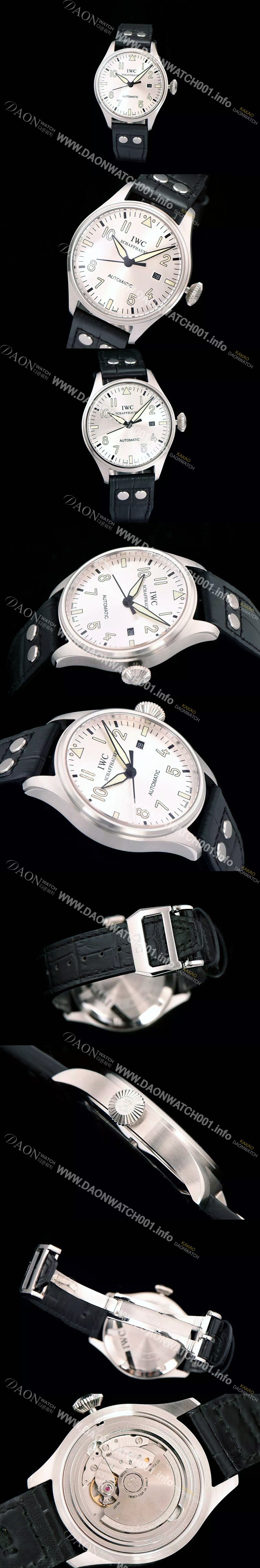 레플리카 [아이더블유씨] 남성용 파일럿 실버다이얼 40mm IWC0430