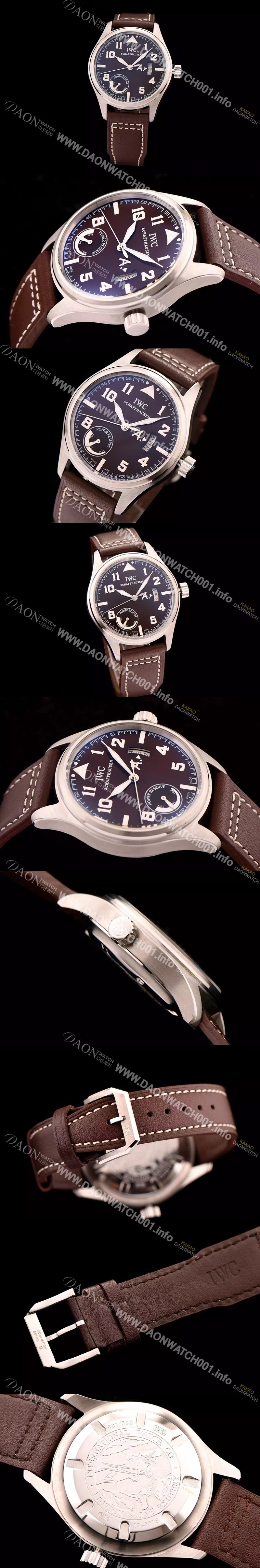 레플리카 [아이더블유씨] 남성용 생떽쥐베리 파워 리져브 에디션 42mm 브라운다이얼 IWC0400