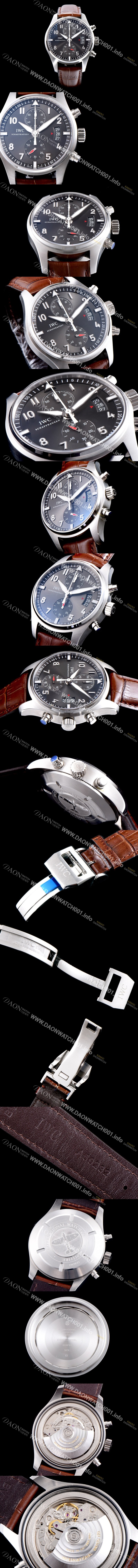 레플리카 [아이더블유씨] 남성용 파일럿 IW387802 오토매틱 7750무브먼트 그레이 다이얼 IWC0242