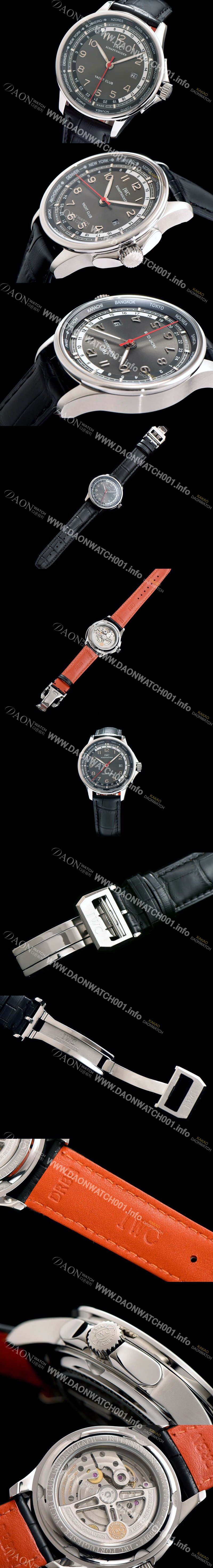 레플리카 [아이더블유씨] 남성용 포르투기즈 오토매틱 요트클럽 블랙 다이얼 IWC0213