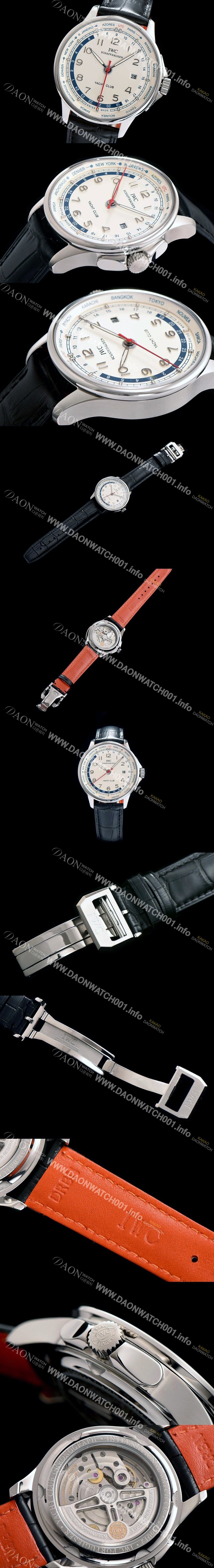 레플리카 [아이더블유씨] 남성용 포르투기즈 오토매틱 요트클럽 화이트 다이얼 IWC0215