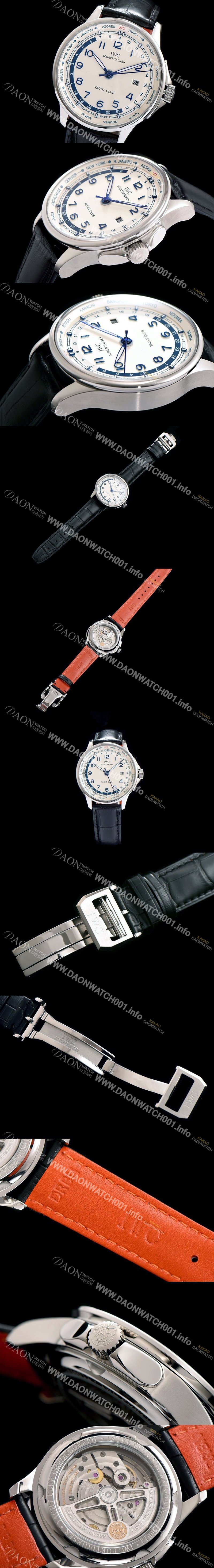 레플리카 [아이더블유씨] 남성용 포르투기즈 오토매틱 요트클럽 화이트 다이얼 IWC0211