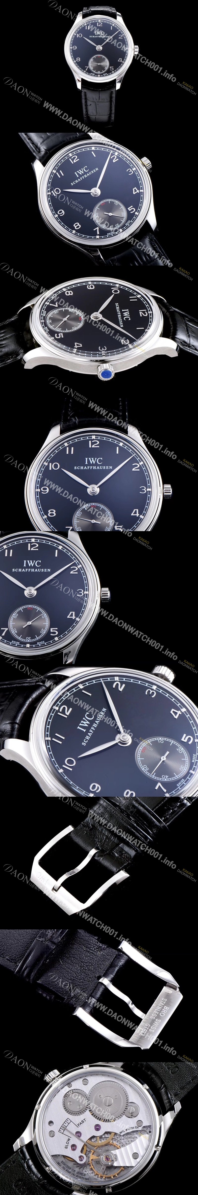 레플리카 [아이더블유씨] 남성용 포르투기즈 최고급버전 IW545407 블랙 다이얼 IWC0203