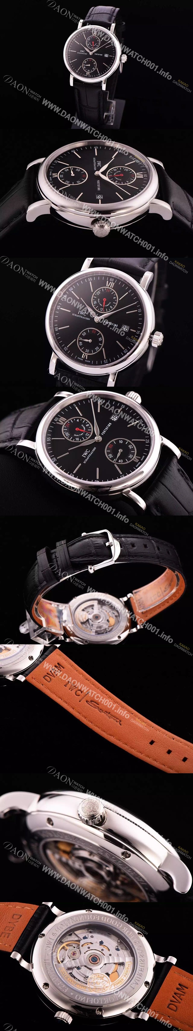 레플리카 [아이더블유씨] 남성용 IW361002포르투기즈 에브리데이 워치 블랙 다이얼 스위스 ETA 2824-A2 오토매틱 무브먼트 IWC0140