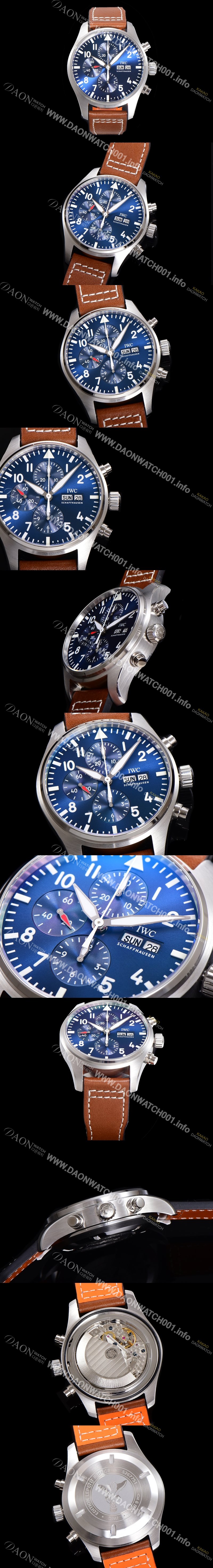 레플리카 [아이더블유씨] 남성용 파일럿 생텍쥐베리 어린왕자 한정판 에디션!! IW377714 데이 & 데이트 크로노그래프 블루 다이얼 오토매틱 무브먼트 IWC0121