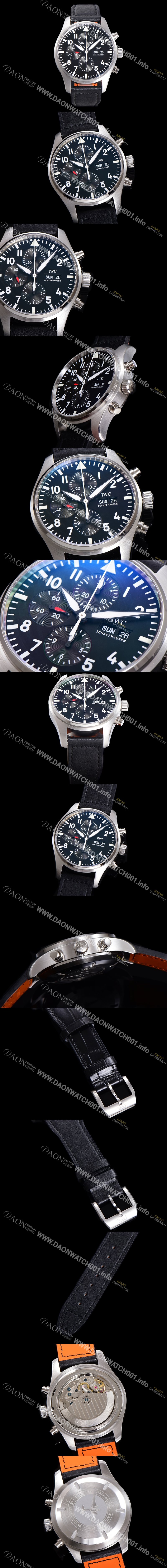 레플리카 [아이더블유씨] 남성용 파일럿 생텍쥐베리 어린왕자 한정판 에디션!! IW377714 데이 & 데이트 크로노그래프 블랙 다이얼 오토매틱 무브먼트 IWC0122