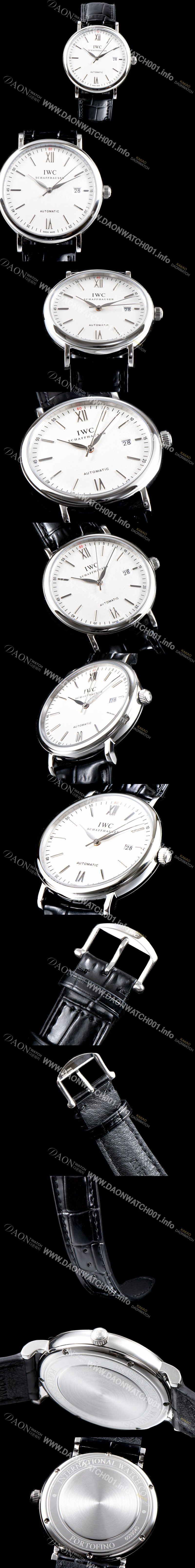 레플리카 [아이더블유씨] 남성용 포르토피노 IW356501 오토매틱 센트럴 해킹 세컨즈 실버 다이얼 오토매틱 무브먼트 IWC0100