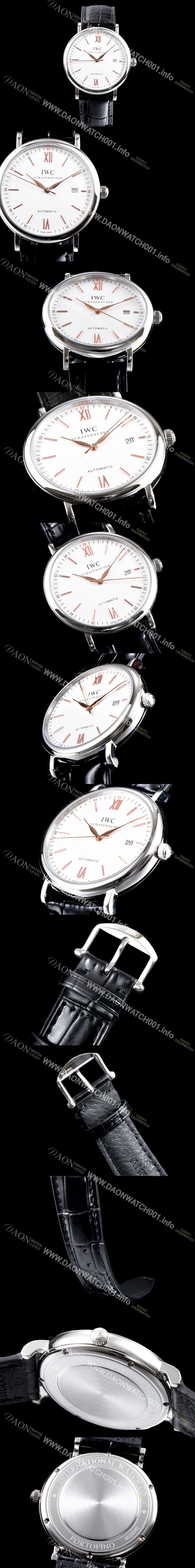 레플리카 [아이더블유씨] 남성용 포르토피노 IW356517 오토매틱 센트럴 해킹 세컨즈 실버 다이얼 오토매틱 무브먼트 IWC0132
