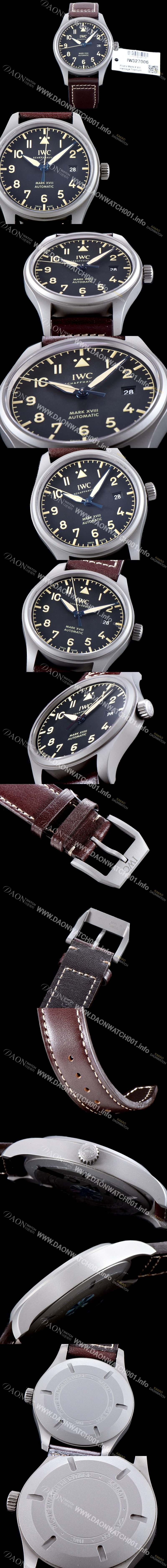 레플리카 [아이더블유씨] 남성용 파일럿 워치 마크 XVIII 헤리티지 IW327006