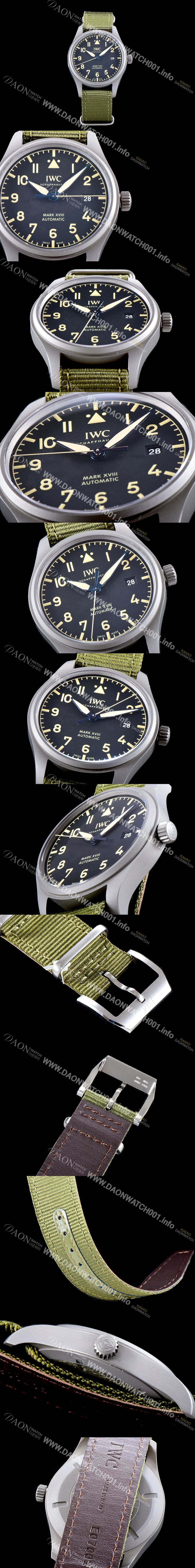 레플리카 [아이더블유씨] 남성용 파일럿 워치 마크 XVIII 헤리티지 IW327006