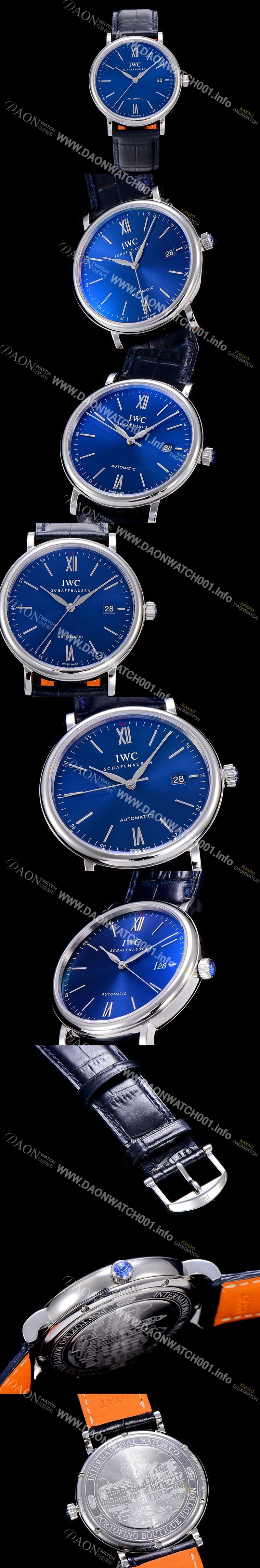 레플리카 [아이더블유씨]남성용 포르토피노 IW356512 오토매틱 ETA 2892-2 40mm 블루다이얼 IWC45828