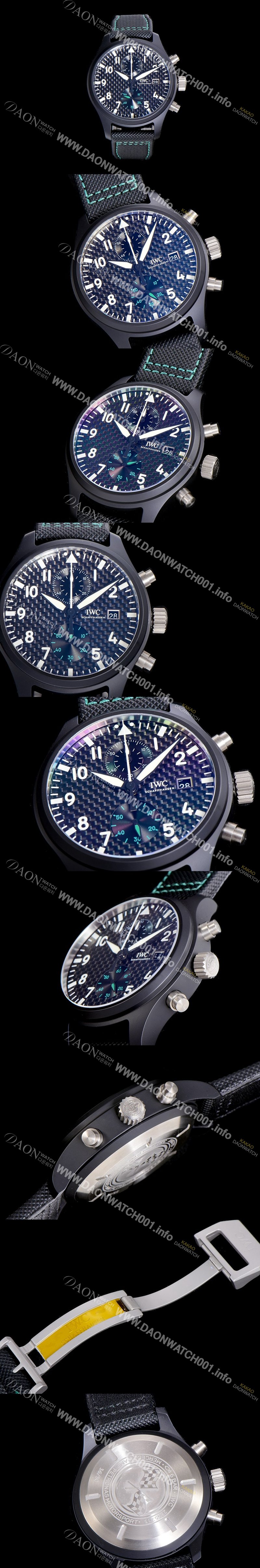 레플리카 [아이더블유씨]남성용 파일럿 워치 탑건 IW389005 크로노그래프 44.5미리 메르세데스-AMG 블랙다이얼 오토매틱 IWC84997