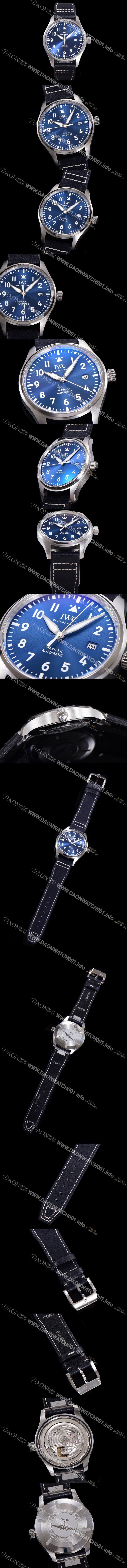 레플리카 [아이더블유씨] 남성용시계 1:1수제공정형 마크18 !! 파일럿 IW328203 마크18 오토매틱 32111타입 40mm 가죽줄 블루다이얼 iwc4069