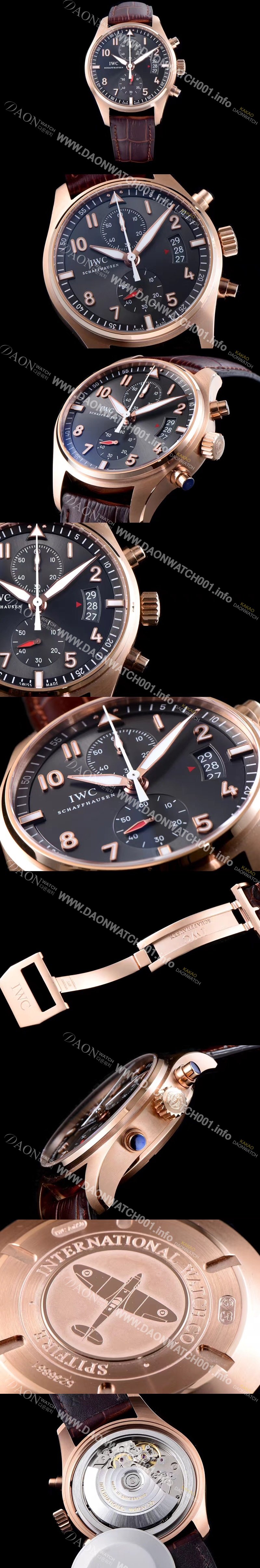 레플리카 [아이더블유씨] 남성용 파일럿 IW387803 오토매틱 7750무브먼트 그레이 다이얼 IWC4240