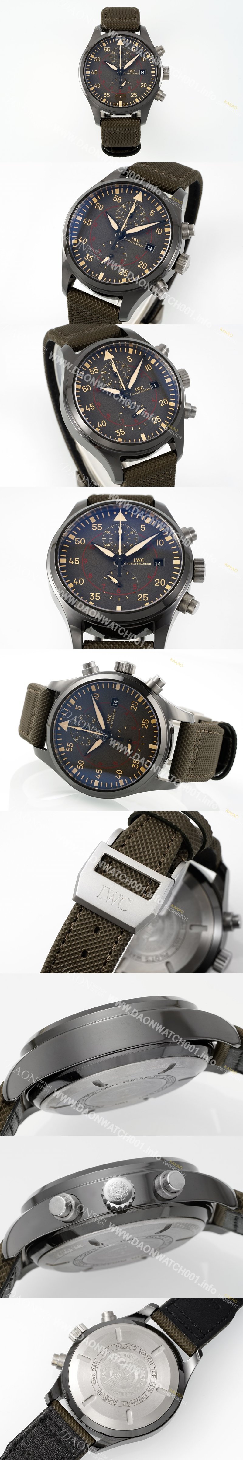 레플리카 [아이더블유씨] 남성용 파일럿 워치 IW389002 미라마 크로노그래프 44mm 오토매틱 무브먼트 그레이 다이얼 iwc4095