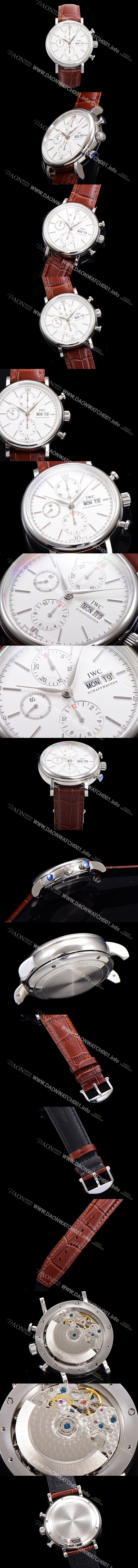 레플리카 [아이더블유씨] 남성용 포르토피노 IW391001 오토매틱 무브먼트 42미리  화이트 다이얼 IWC71011