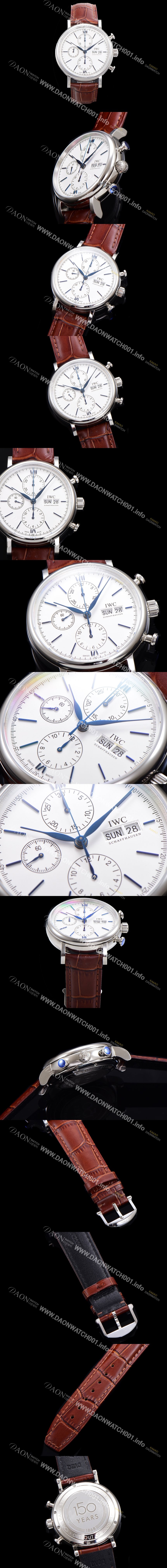 레플리카 [아이더블유씨] 남성용 포르토피노 IW391024  오토매틱 무브먼트 42미리 화이트 다이얼 IWC71013