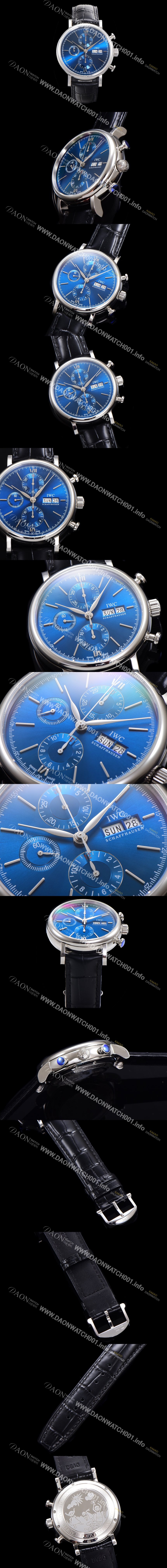 레플리카 [아이더블유씨] 남성용 포르토피노 IW391019 오토매틱 무브먼트 42미리 블루 다이얼 IWC71014
