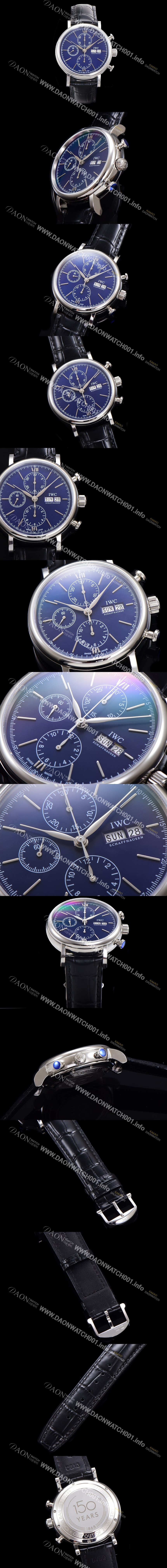 레플리카 [아이더블유씨] 남성용 포르토피노 IW391023 오토매틱 무브먼트 42미리 블루 다이얼 IWC71015