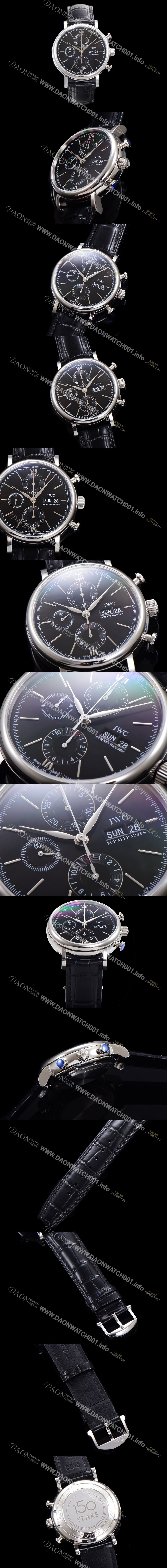 레플리카 [아이더블유씨] 남성용 포르토피노 IW391008 오토매틱 무브먼트 42미리 블랙 다이얼 IWC71016