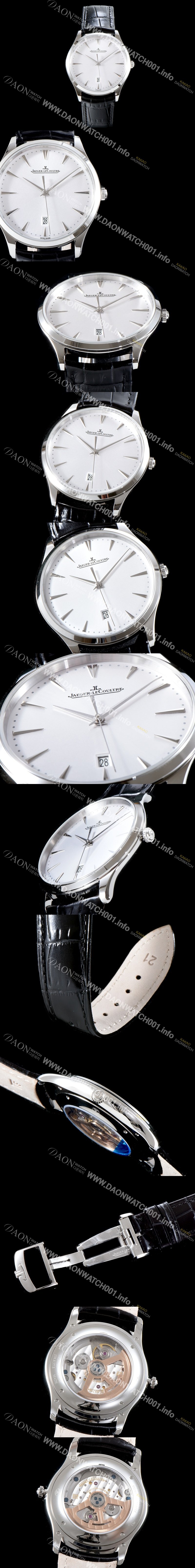 레플리카 [예거르꿀뜨르] 남성용 마스터 울트라 씬 데이트1288420 플래식한 40MM UP!! 실버 다이얼 오토매틱 무브먼트 JAG0400