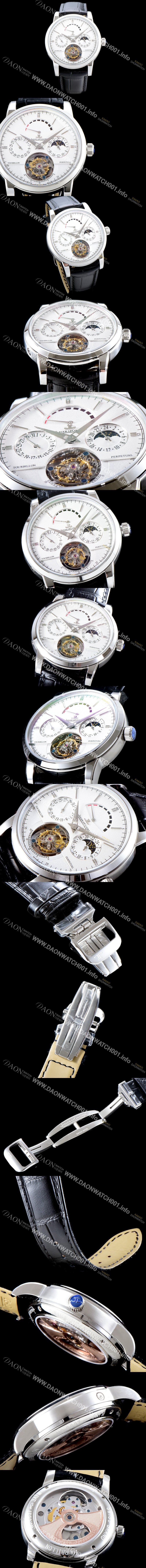 레플리카 [예거르쿨트르] 남성용 마스터 그랑 트래디션 5043480 퀀템 퍼페추얼 화이트 다이얼 아시안 투어빌론 탑재 무브먼트 JAG0411