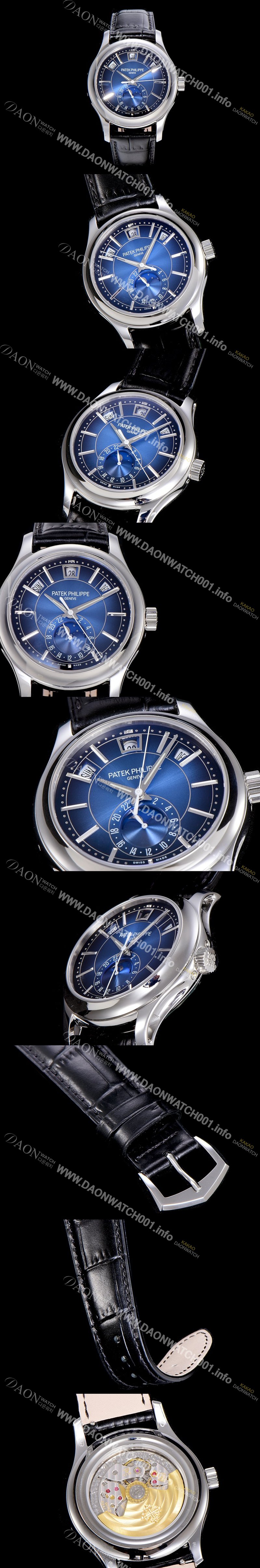 레플리카 [파텍필립]남성용 애뉴얼 캘린더 Ref 5205G 칼리버 324 S C 오토매틱 스페셜모델 블루다이얼 JAG70695