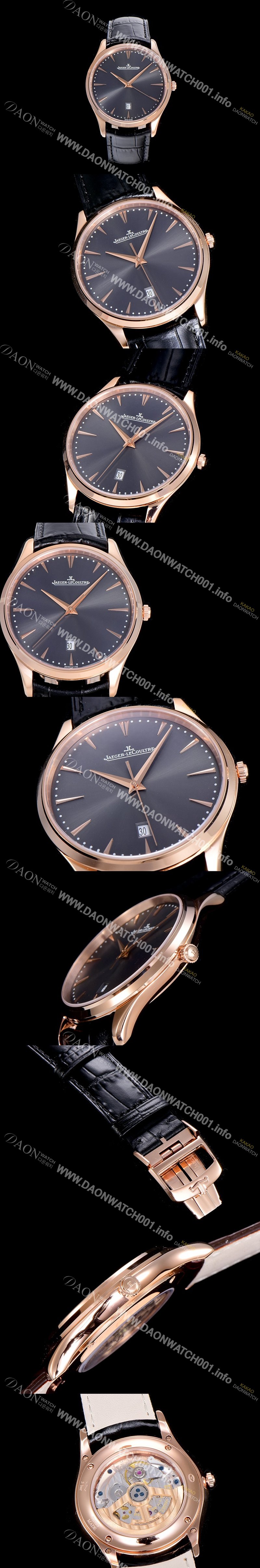 레플리카 [예거르꿀뜨르]남성용 마스터 울트라 씬 데이터 40미리 오토매틱 그레이다이얼 JAG76596