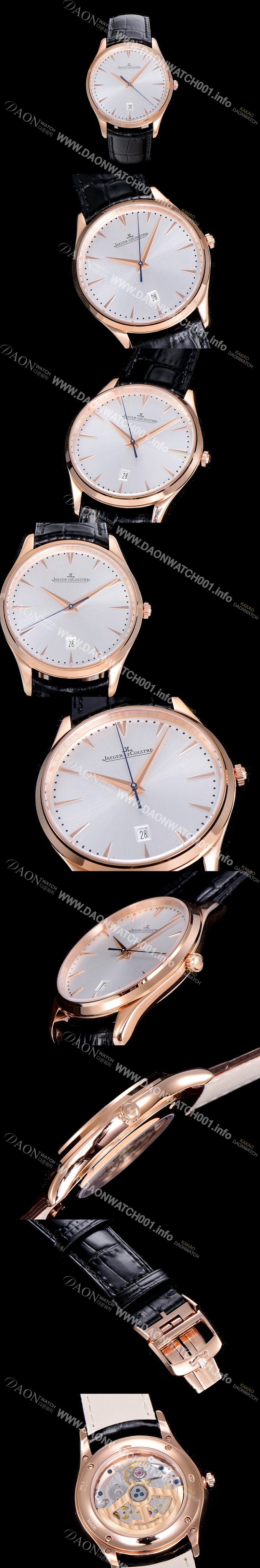 레플리카 [예거르꿀뜨르]남성용 마스터 울트라 씬 데이터 40미리 오토매틱 실버다이얼 JAG23140