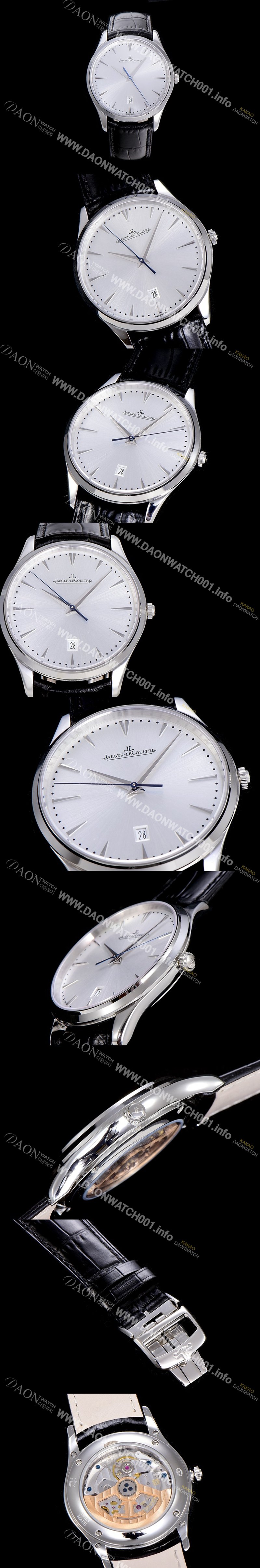 레플리카 [예거르꿀뜨르]남성용 마스터 울트라 씬 데이터 40미리 오토매틱 실버다이얼 JAG92687