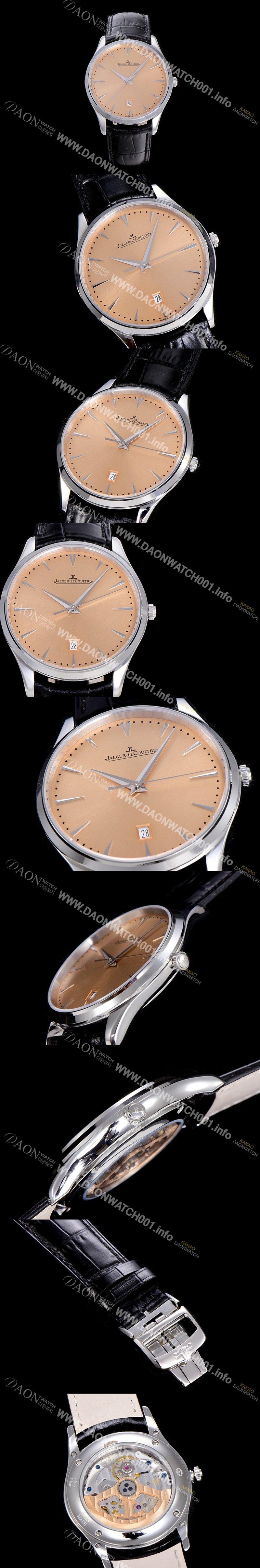 레플리카 [예거르꿀뜨르]남성용 마스터 울트라 씬 데이터 40미리 오토매틱 골드다이얼 JAG54392