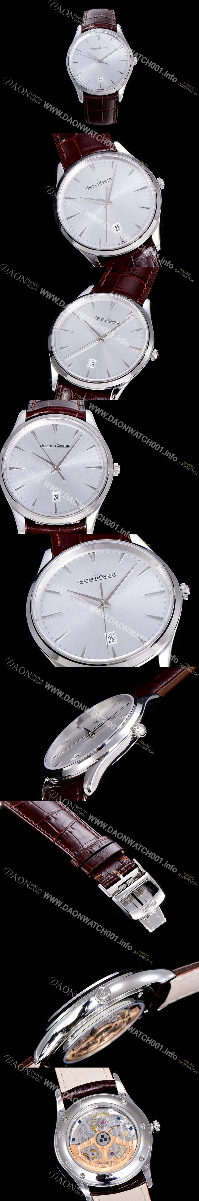 레플리카 [예거르꿀뜨르]남성용 마스터 울트라 씬 데이터 40미리 오토매틱 실버다이얼 JAG93454