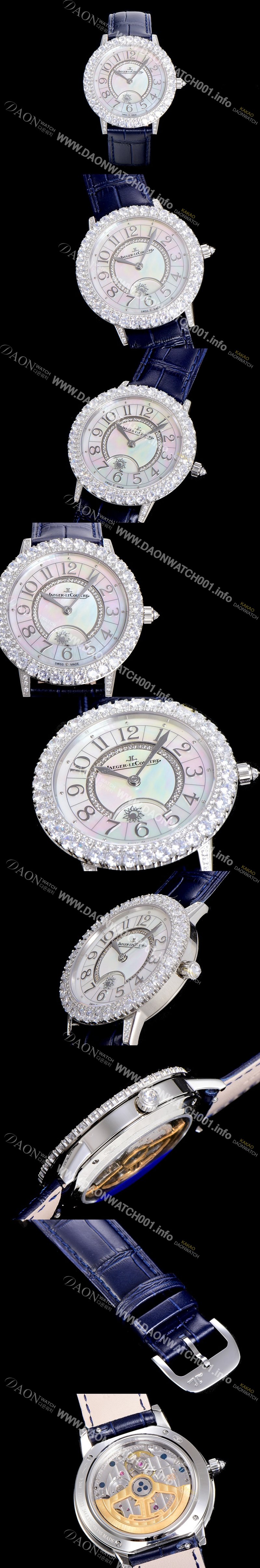 레플리카 [예거 르꿀뜨르]여성용 아르튀르 루이스 36미리 보석/다이아몬드 화이트다이얼 오토매틱 JAG38785