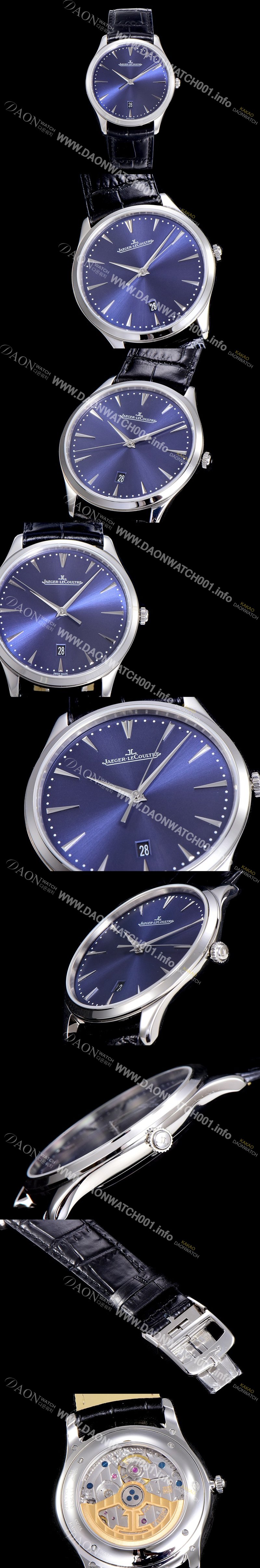 레플리카 [예거 르꿀뜨르]남성용  마스터 1288420 40mm 오토매틱 블루다이얼 JAG91828