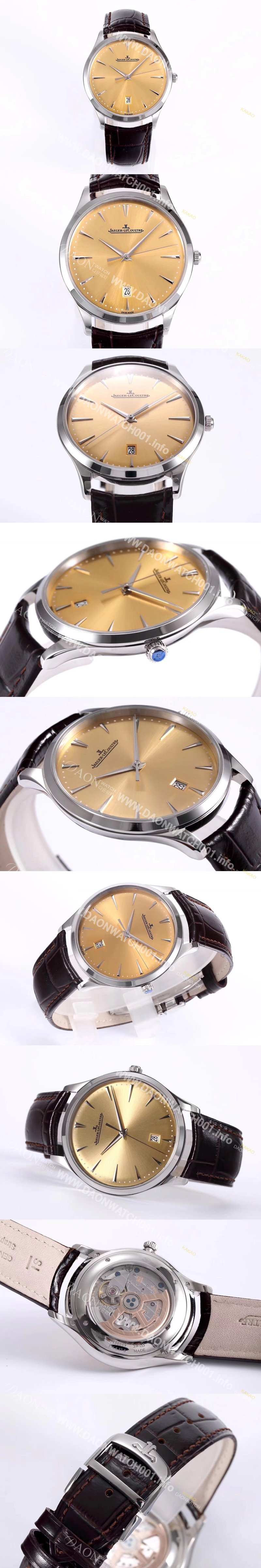 레플리카 [예거르꿀뜨르]남성용 1288430 마스터 울트라씬 데이트 40mm 오토매틱 899/1 타입 샴페인 다이얼 jag0428