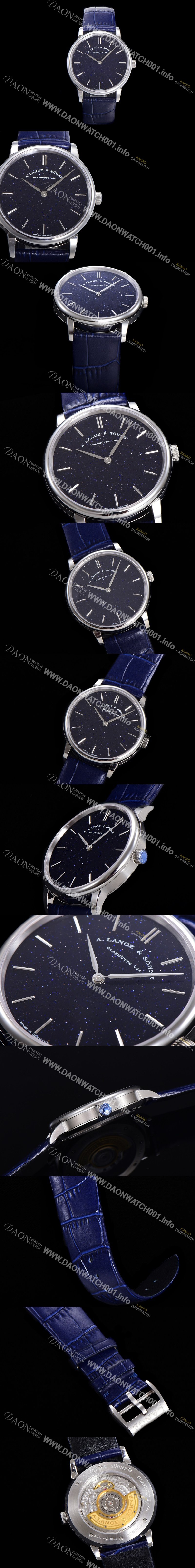 레플리카 [아랑게운트죄네] 남성용 색소니아 씬 205.086 랑게 39미리 블랙 다이얼 오토매틱 무브먼트 LAN40869