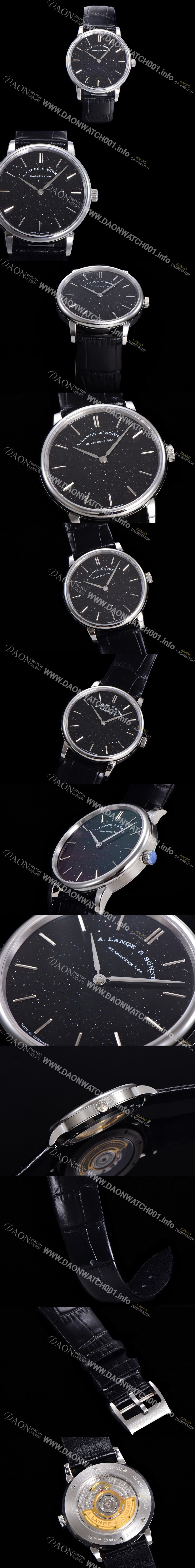 레플리카 [아랑게운트죄네] 남성용 색소니아 씬 205.086 랑게 39미리 블랙 다이얼 오토매틱 무브먼트 LAN40873