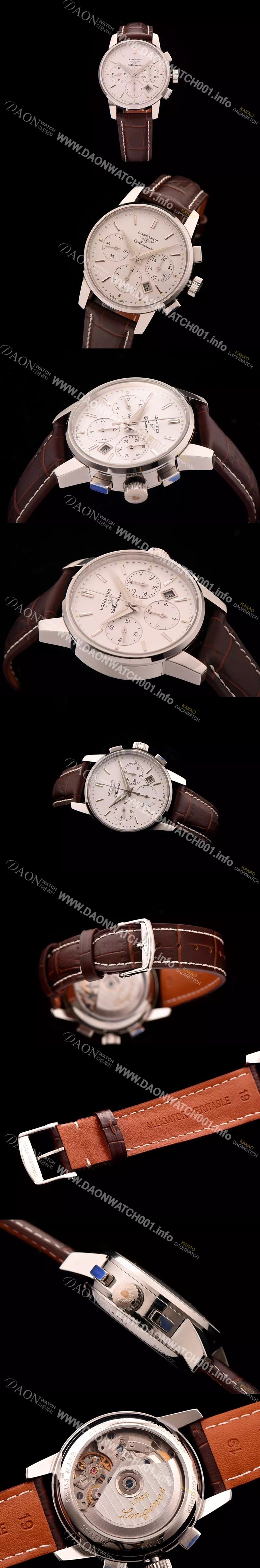 레플리카 [론진] 남성용 마스터 컬렉션 크로노그래프 오토매틱 화이트다이얼 LON0401