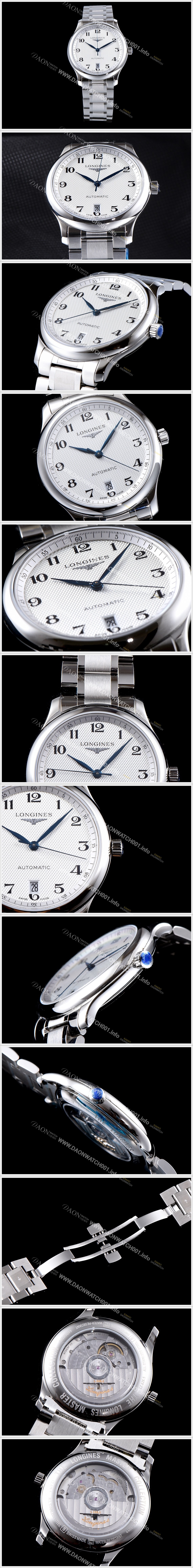 레플리카 [론진] 남성용 워치메이킹 트래디션!! 마스터 컬렉션 L2.628.4.78.6 라운드형 38.5MM 데이트 UP!! 실버 발리콘 다이얼 브레이슬릿 오토매틱 무브먼트 LON0405